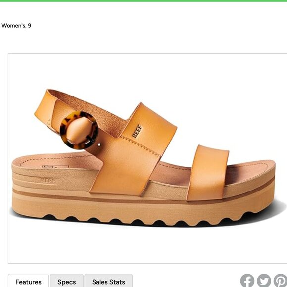 Reef Women's Tan Sandals - Picture 5 of 8